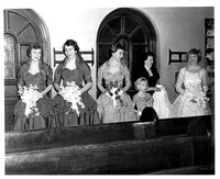 O'KeefeRobert BoggsLuella Wedding 1953Feb27 Bridesmaids